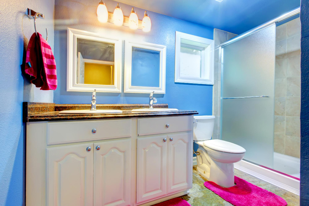 la couleur de peinture pour une salle de bain moderne