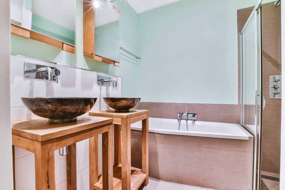 la couleur pour une salle de bain moderne